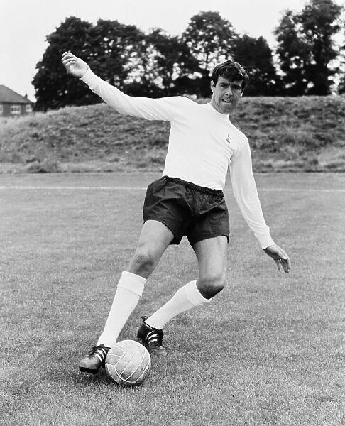 Tottenham Hotspur footballer Mike England during a training session. July 1968