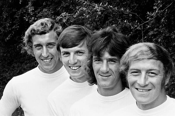 Tottenham Hotspur new signings left to right: Martin Chivers, Martin Peters