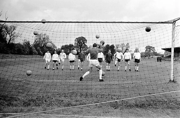 Tottenham Hotspur team training in preparation for their upcoming FA Cup final match