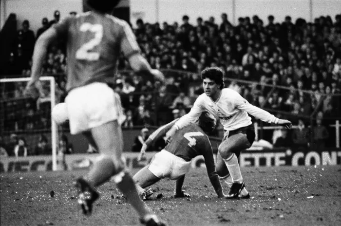 Framed Print : Tottenham Hotspur v Ipswich Town league match at White Hart Lane January 1984