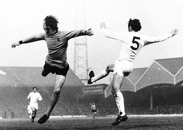 Tottenham Hotspur v Wolves 1972 UEFA Cup Final 1st Leg Derek Dougan of Wolves