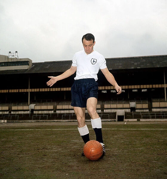 Tottenham striker Jimmy Greaves training at White Hart Lane. Circa 1963