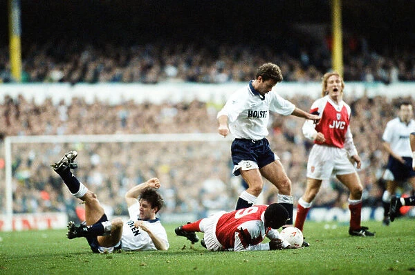 Tottenham v Arsenal premier league match at White Hart Lane, Saturday 12th December 1992