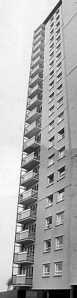 Tower Block of flats at Kestral Street Knightswood. Where a woman fell to her death