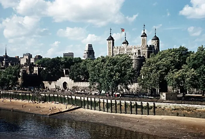 Framed Print : Tower of London looking across the Thames River, London, England Framed Print : Tower of London looking across the Thames River, London, England