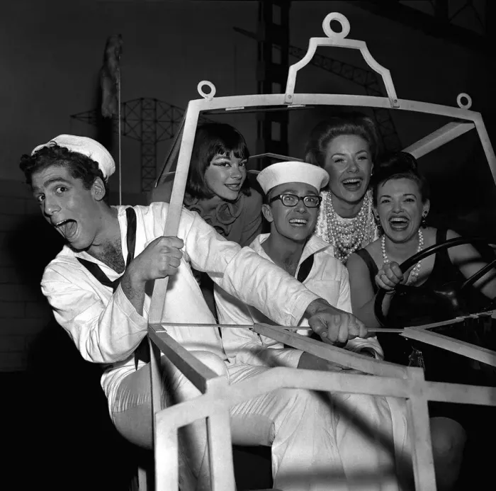Framed Print : On the Town Musical May 1963 with Elliott Gould Actor - Andrea Jaffe - Franklin Kiser