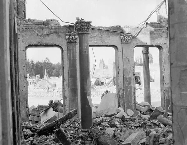 The town of Revigny destroyed by the Germans during the fighting on the Eastern flank of