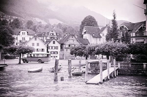 The town of Seelisburg Switzerland 1936