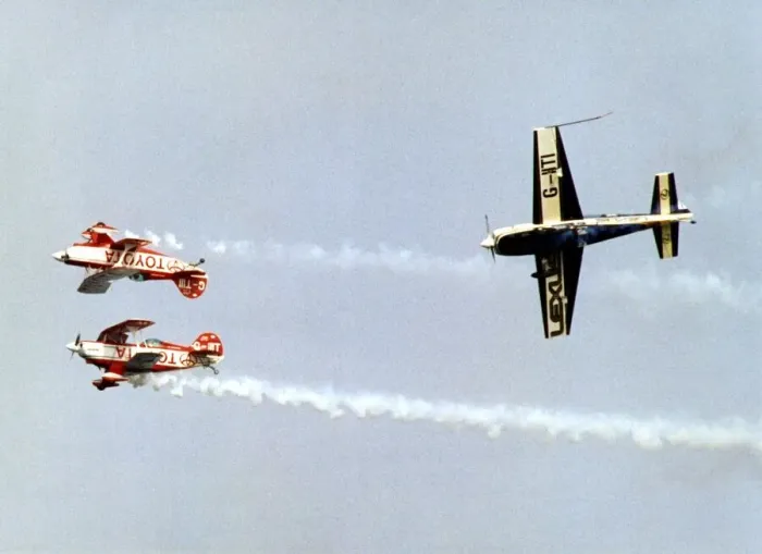 Framed Print : The Toyota / Lexus aerobatic display team go through their routine Framed Print : The Toyota / Lexus aerobatic display team go through their routine