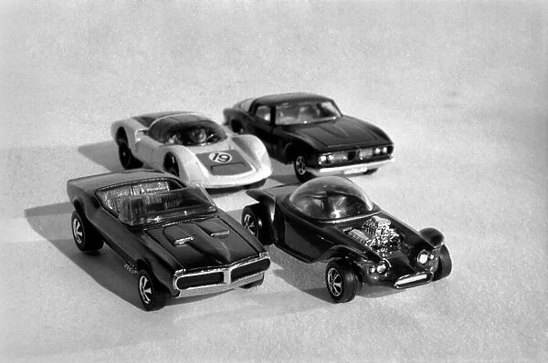 Toys model cars: Custom firebird (left) and Beatnik Bandit by Hot Wheels