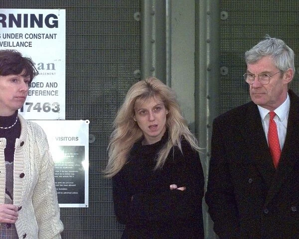 Tracie Andrews leaves prison with hre solicitor Tim Robinson at Eastwood Park Prison