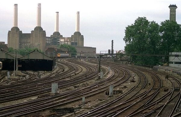 Empty Tracks leading off Victoria Station as train drivers of the ASEF union start a