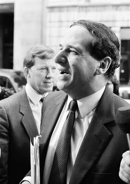 Trade and Industry Secretary Leon Brittan arrives at the Royal Society of Arts in London