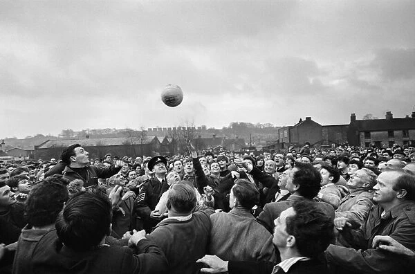The traditional Royal Shrovetide Football Match, a 'medieval football'