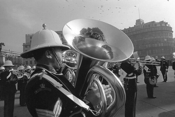 Trafalgar Day Trafalgar Square London October 1970 Battle of Trafalgar