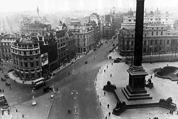 Trafalgar Square, cira 1935