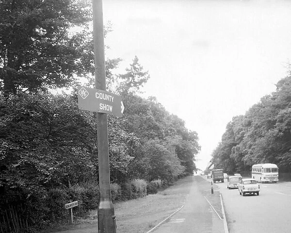 A traffic scene from Kenilworth Road, Coventry. 13th June 1962