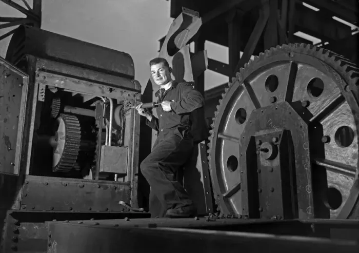 Framed Print : Trainee mechanic seen here at work. Part of the Daily Herald Youth in Industry Feature Framed Print : Trainee mechanic seen here at work. Part of the Daily Herald Youth in Industry Feature