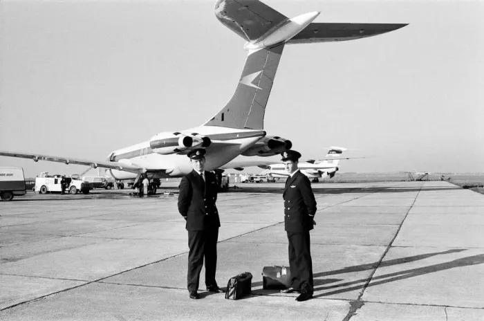 Framed Print : Trainee pilots Stephen Radcliffe and John Penwill 1st February 1968 Framed Print : Trainee pilots Stephen Radcliffe and John Penwill 1st February 1968
