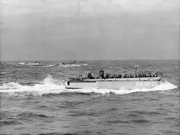 A training exercise at sea. Location unknown. Date unknown