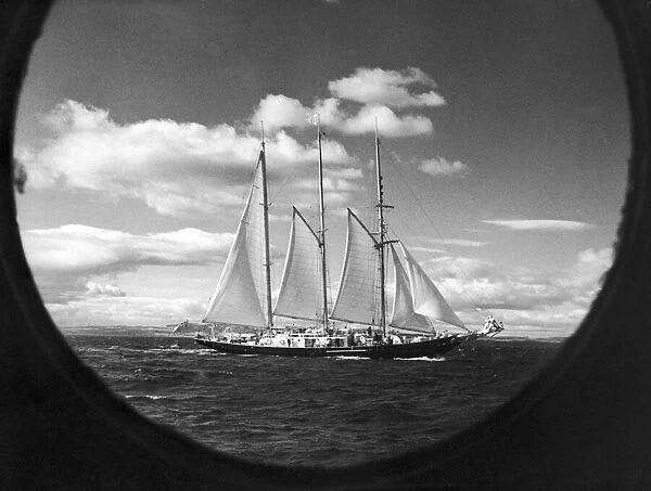 The training schooner Malcolm Miller which sailed from Fife