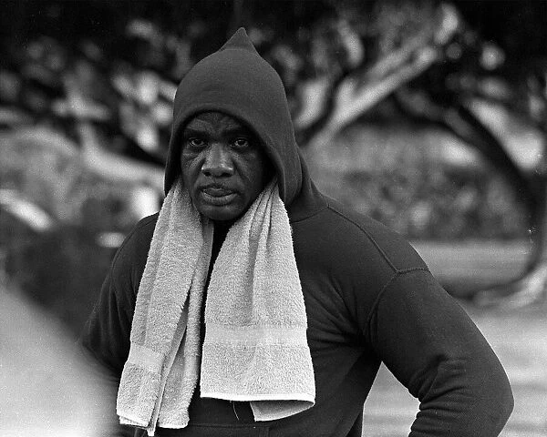 Training shots leading upto Boxing Heavyweight title fight between Sonny Liston