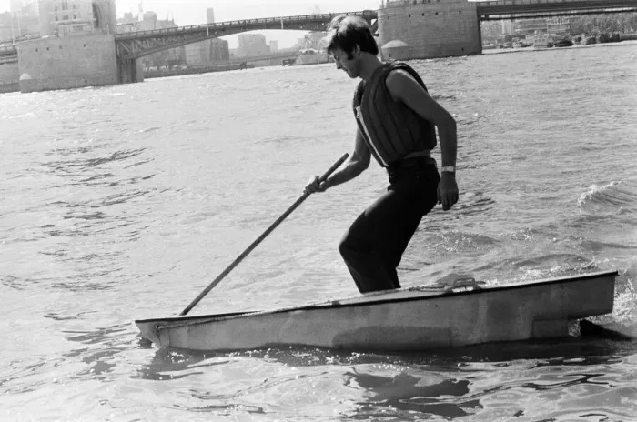 Framed Print : Transglobe expedition leader Sir Ranulph Fiennes walks across the River Thames near Tower Framed Print : Transglobe expedition leader Sir Ranulph Fiennes walks across the River Thames near Tower