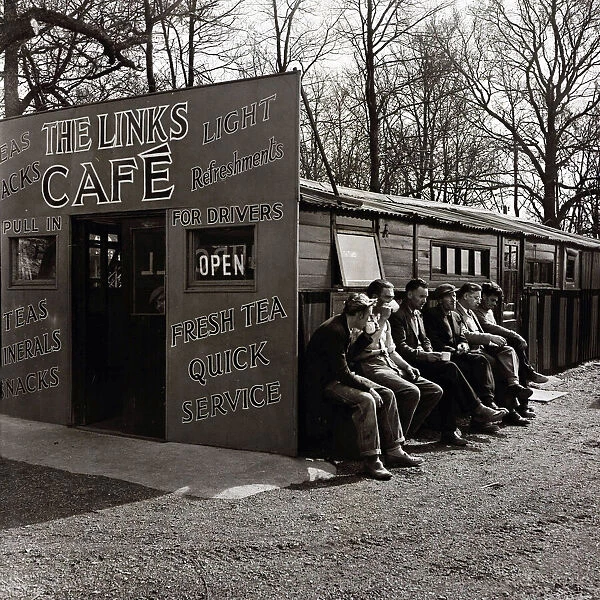 Transport cafe on the Kingston Bypass 1954 Life in the Mirror - Bela Zola