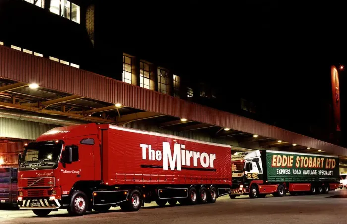 Framed Print : Transport Lorries Mirror Group Lorry March 1999 Eddie Stobart Transport newspaper Framed Print : Transport Lorries Mirror Group Lorry March 1999 Eddie Stobart Transport newspaper