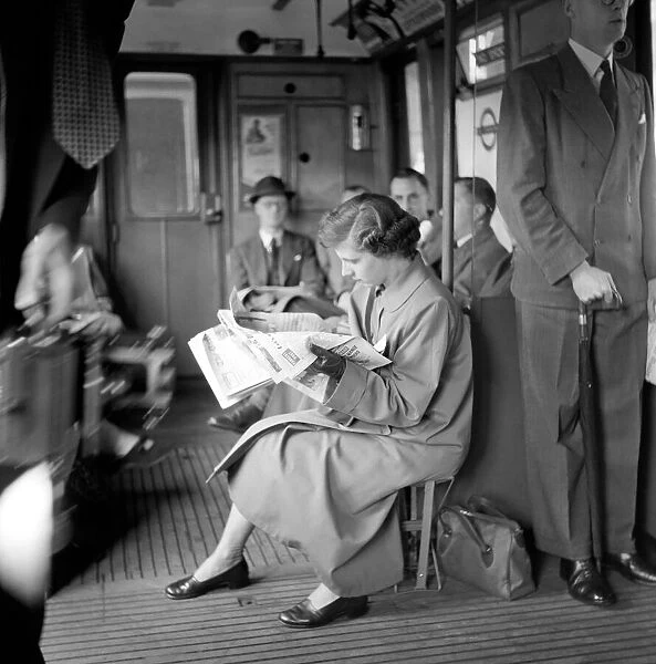 Transport: Railways: Tube. Mrs. June Clark of Avenscroft Road, Chiswich, W