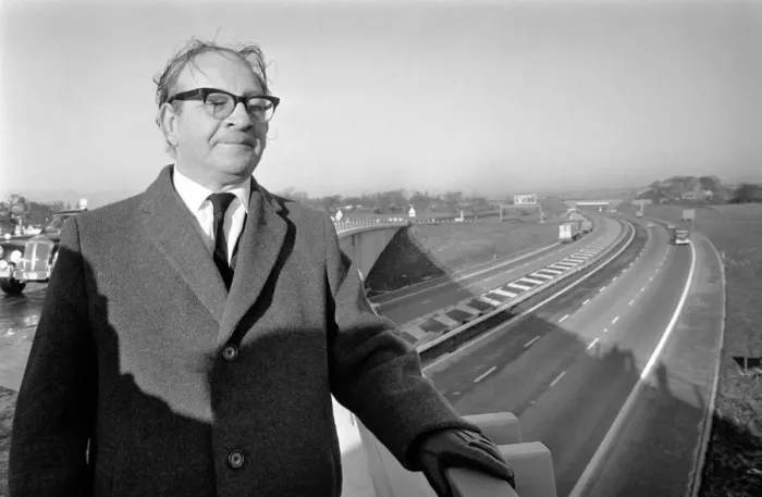 Framed Print : Transport: Roads: Fred Mulley, Minister of Transport, opened the 13 mile stretch of Framed Print : Transport: Roads: Fred Mulley, Minister of Transport, opened the 13 mile stretch of