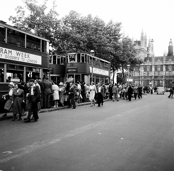 Transport Trams Londons last Tram July 1952