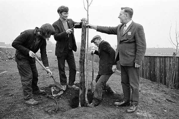 Tree planting at Guisborough. 1973