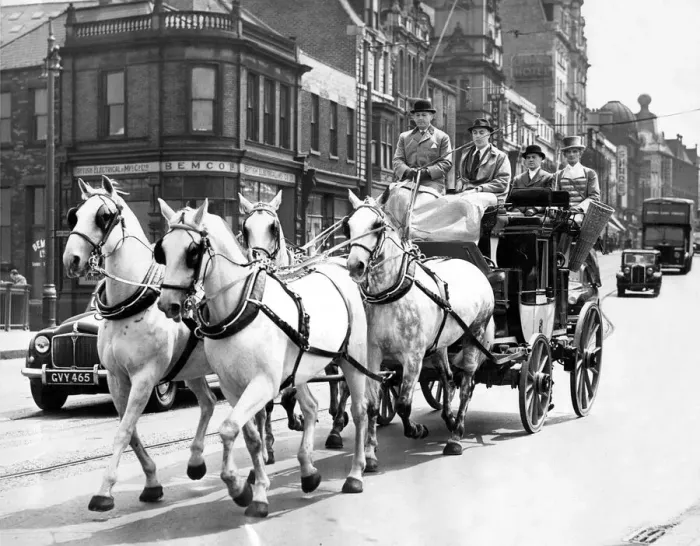 Framed Print : A trial run through the streets of Sunderland for Mr. F