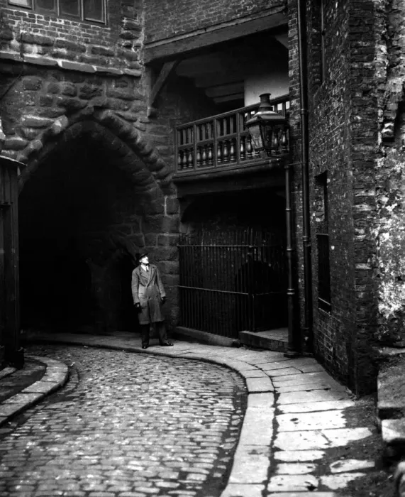 Framed Print : Trodden by the feet of generations, The Black Gate, once a main entrance to the city of Framed Print : Trodden by the feet of generations, The Black Gate, once a main entrance to the city of
