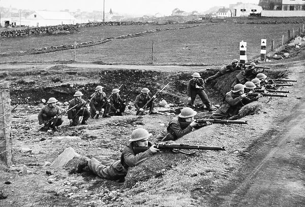 Troop exercise in Iceland during Second World War. 13th June 1941