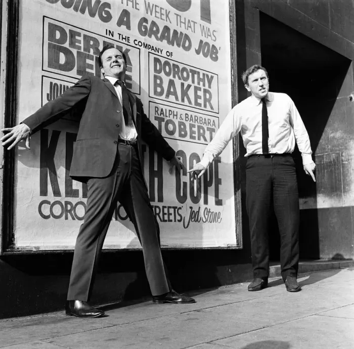 Framed Print : Trouble at the Empire Theatre, Liverpool, where David Frost