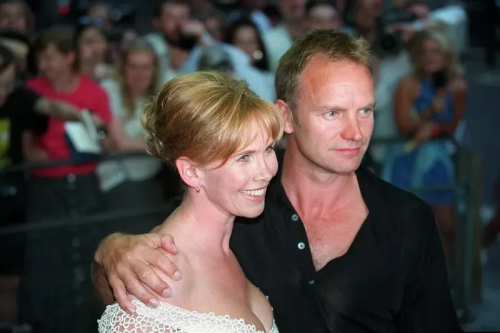 Framed Print : Trudie Styler and her husband Sting at the gala charity premiere of her new film Framed Print : Trudie Styler and her husband Sting at the gala charity premiere of her new film
