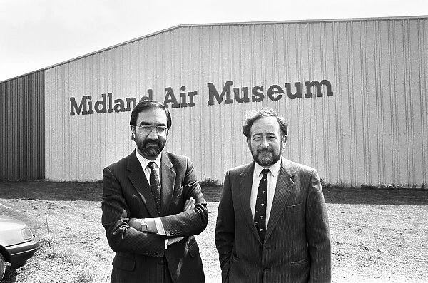 Trustee Chairman of the Midland air Museum John Berkely (left