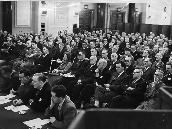 Tryweryn Valley - A section of the delegates to the conference being held at Cardiff