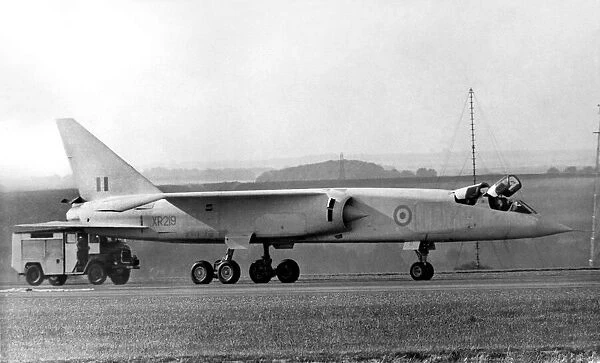 The TSR-2 aircraft on its first test flight September 1964. P004652