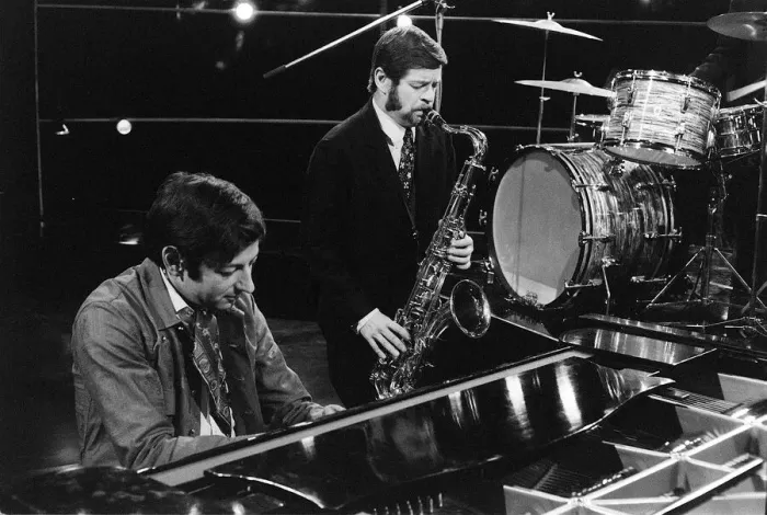 Framed Print : Tubby Hayes and Andre Previn Jan 1969 At the London Weekend TV studios show Tubby Framed Print : Tubby Hayes and Andre Previn Jan 1969 At the London Weekend TV studios show Tubby