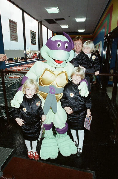 Turtle Mania hit Teesside today, at the opening of the new Toys R Us at Teesside Shopping