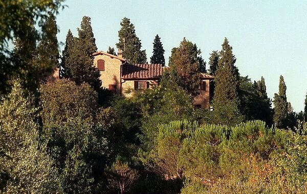 Tuscany Villa where Tony Blair and family are on holiday the home was lent to them by
