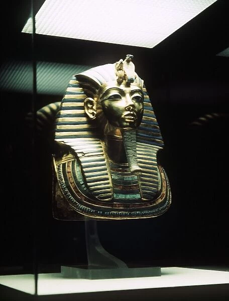 The Tutankhamun Gold Mask at the British Museum March 1972
