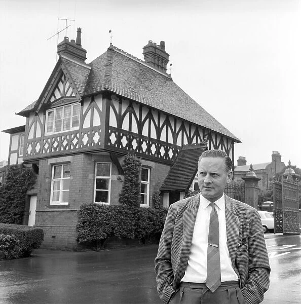 TV Gardener Percy Thrower - seen here at home. 1966 A968