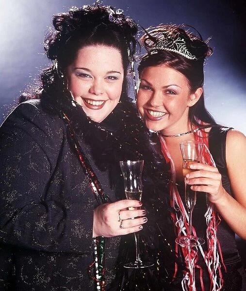 TV Presenter  /  actress Lisa Riley and actress Adele Silva in 1999 who both star in