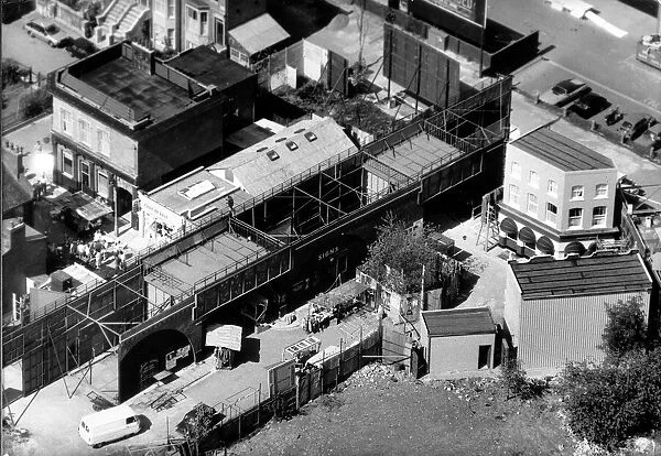 TV Programme: Eastenders July 1987 Aerial view of the set