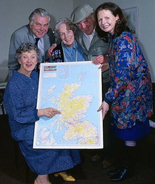 TV Programme Take the High Road Touring Map of Scotland May 1988