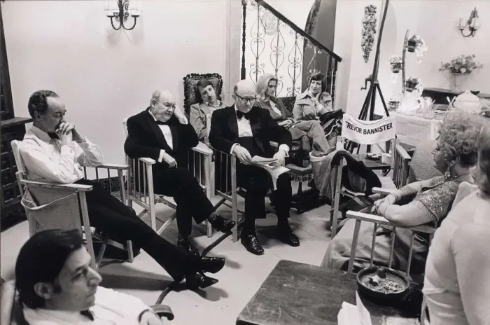 Framed Print : TV Programme: Are You Being Served August 1977 The cast takes a snooze between Framed Print : TV Programme: Are You Being Served August 1977 The cast takes a snooze between